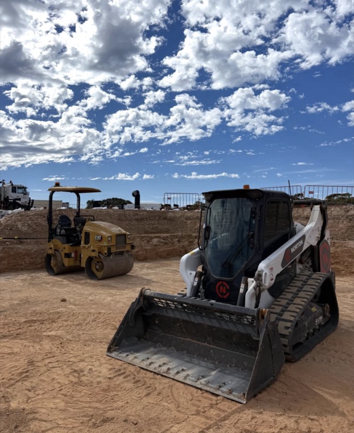 Earthworks in South Australia, site preparation